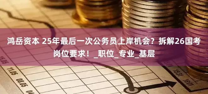 鸿岳资本 25年最后一次公务员上岸机会？拆解26国考岗位要求！_职位_专业_基层