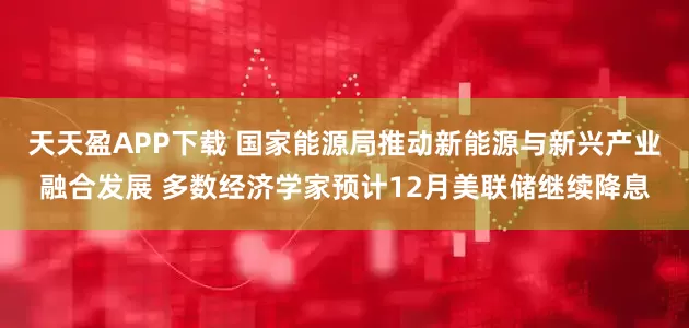 天天盈APP下载 国家能源局推动新能源与新兴产业融合发展 多数经济学家预计12月美联储继续降息